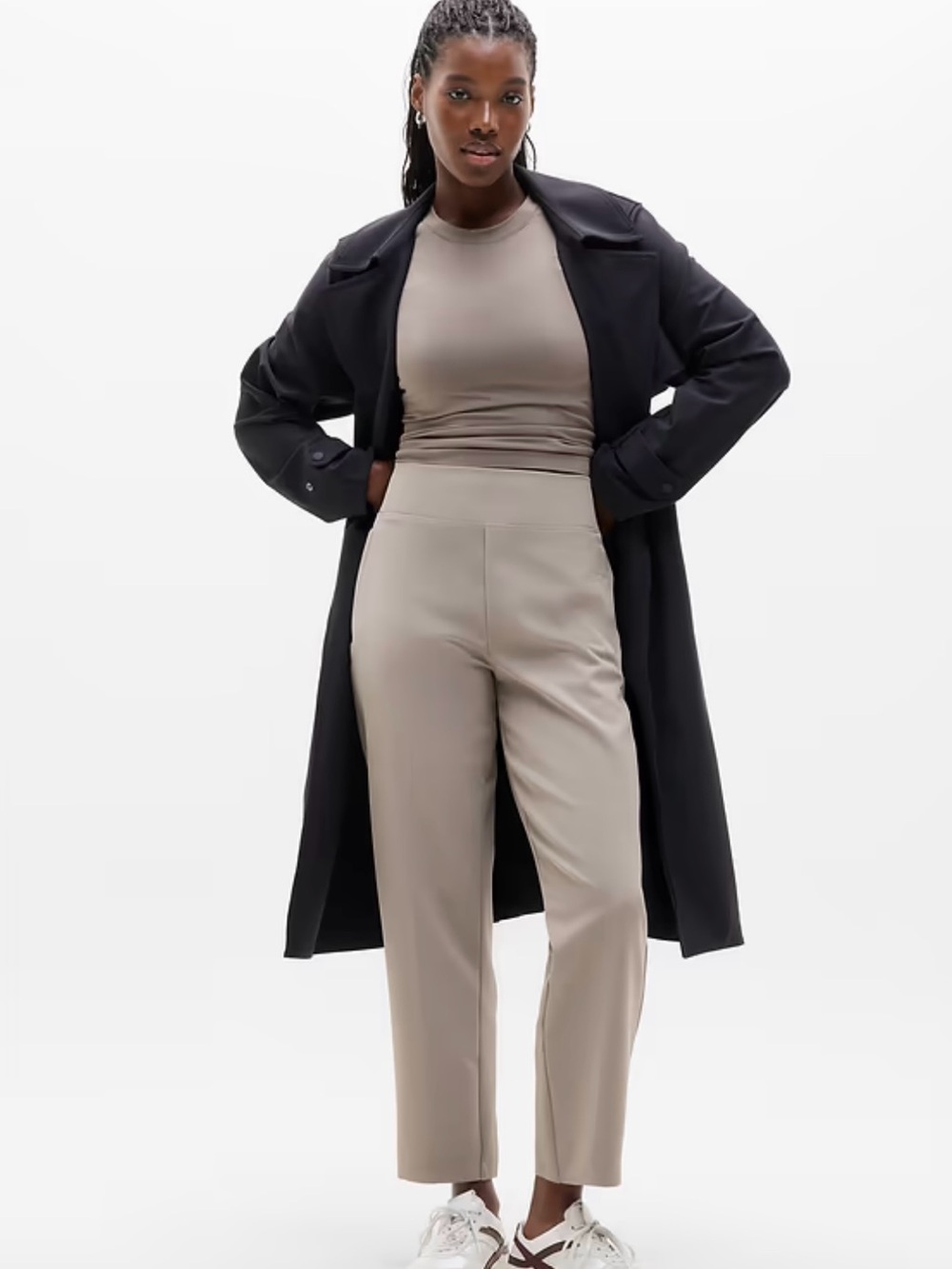 Athleta Endless High Rise Pant Straight-Leg Size 4 Stretch Office Casual EUC